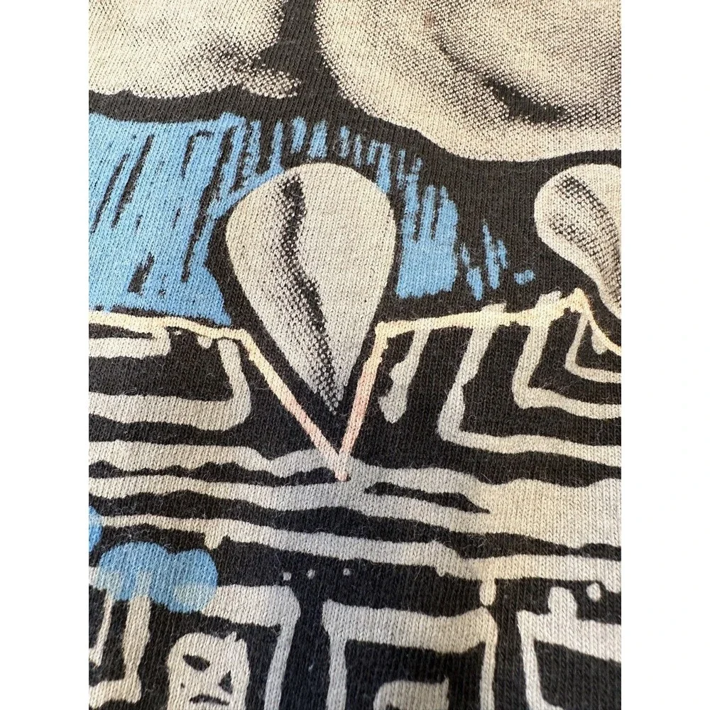 Vintage single stitch‎ georgetown hoyas t shirt Oliver  print  L - Picture 5 of 5